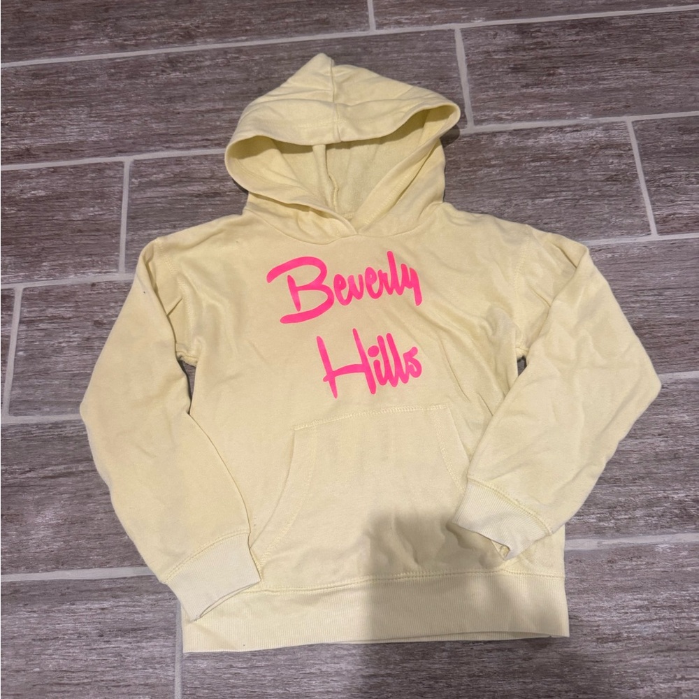 KIDS GIRLS BEVERLY HILLS PLAY SIX HOODIE PULL OVER SWEATSHIRT